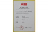 ABB紧密合作伙伴证书