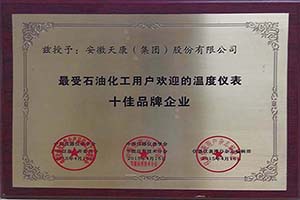 最受石油化工用户欢迎十佳品牌企业